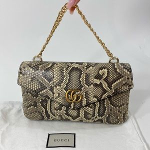 Authentic Gucci Thiara Double Envelope Python bag